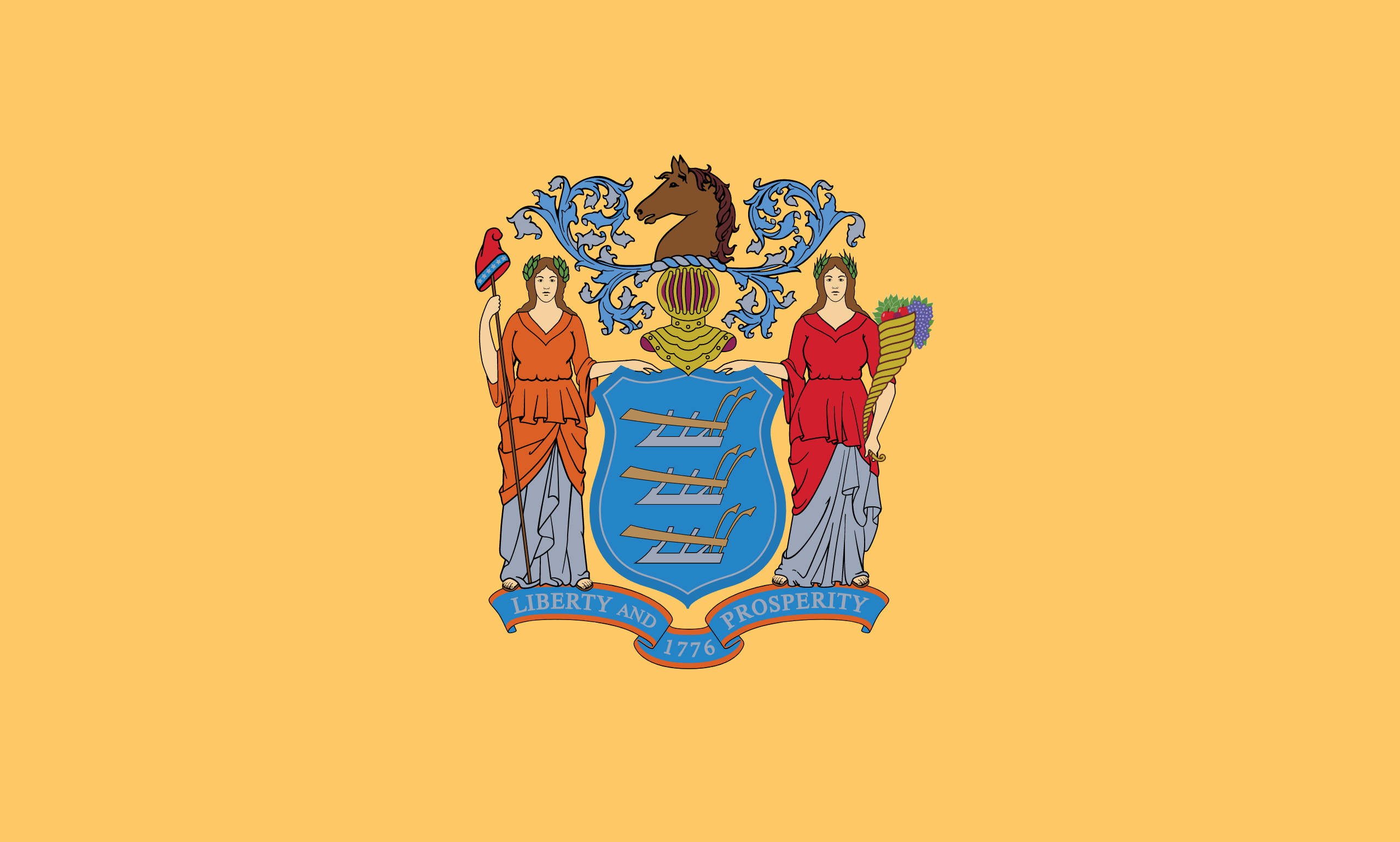 NJ state flag